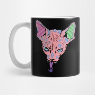 Dope chihuahua with awesome face tattoos illustration Mug